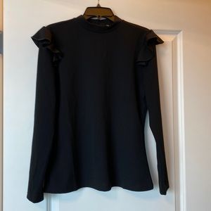 Black long sleeve top
